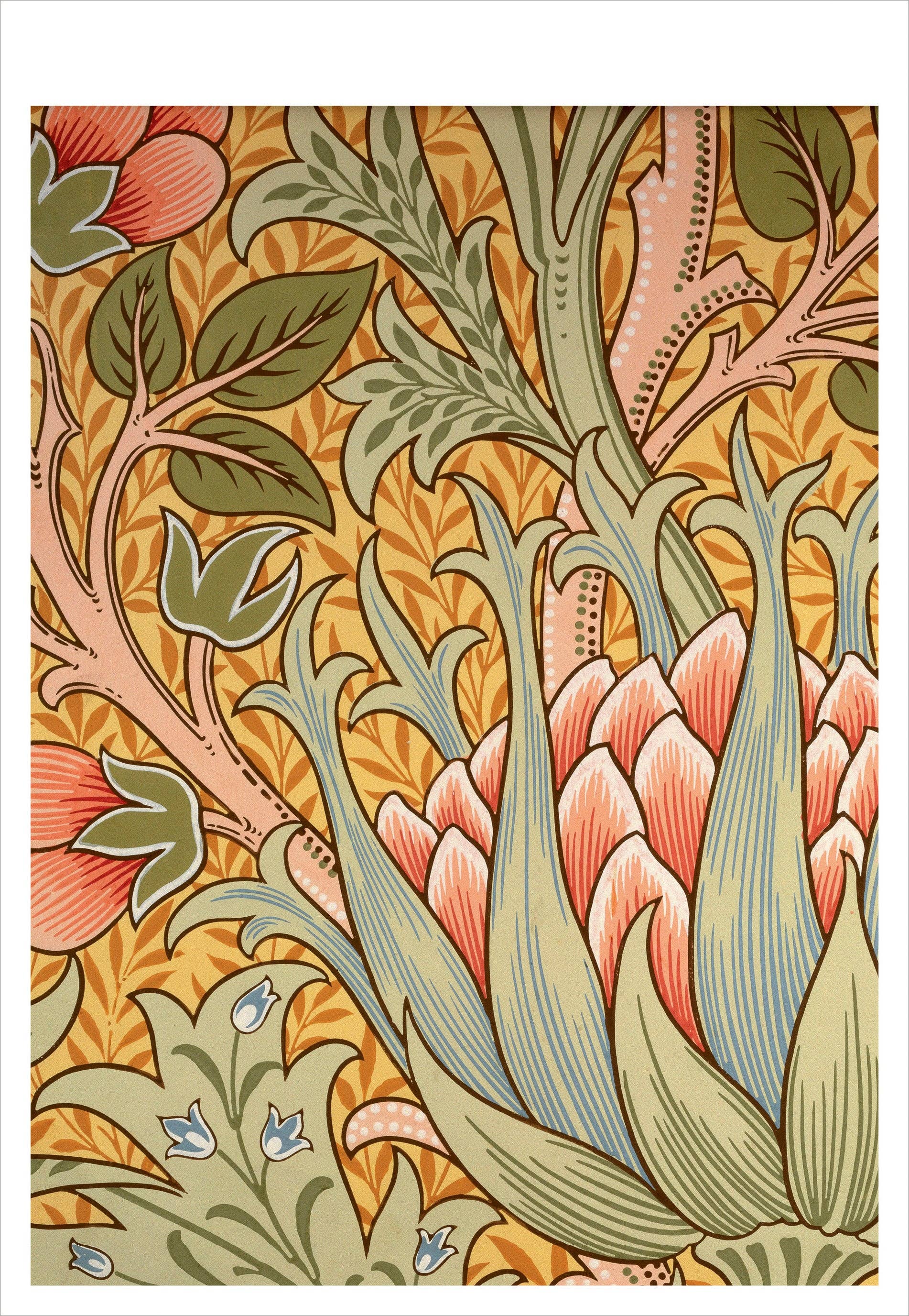 Pomegranate - William Morris: Arts and Crafts Designs Book of Postcards - PMA Store at the Portland Museum of Art, Maine
