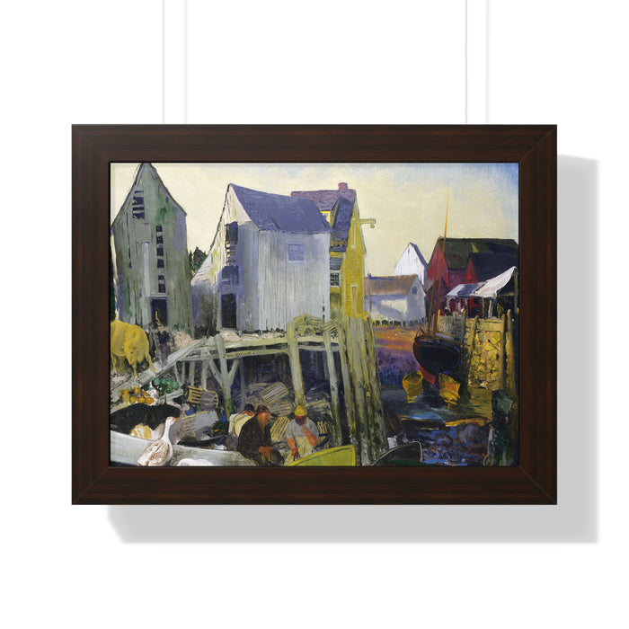 Matinicus, 1916 by George Bellows Framed Poster - Rustic Wall Art for Home Decor