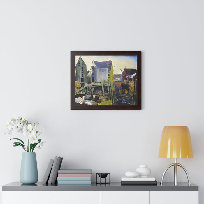 Matinicus, 1916 by George Bellows Framed Poster - Rustic Wall Art for Home Decor