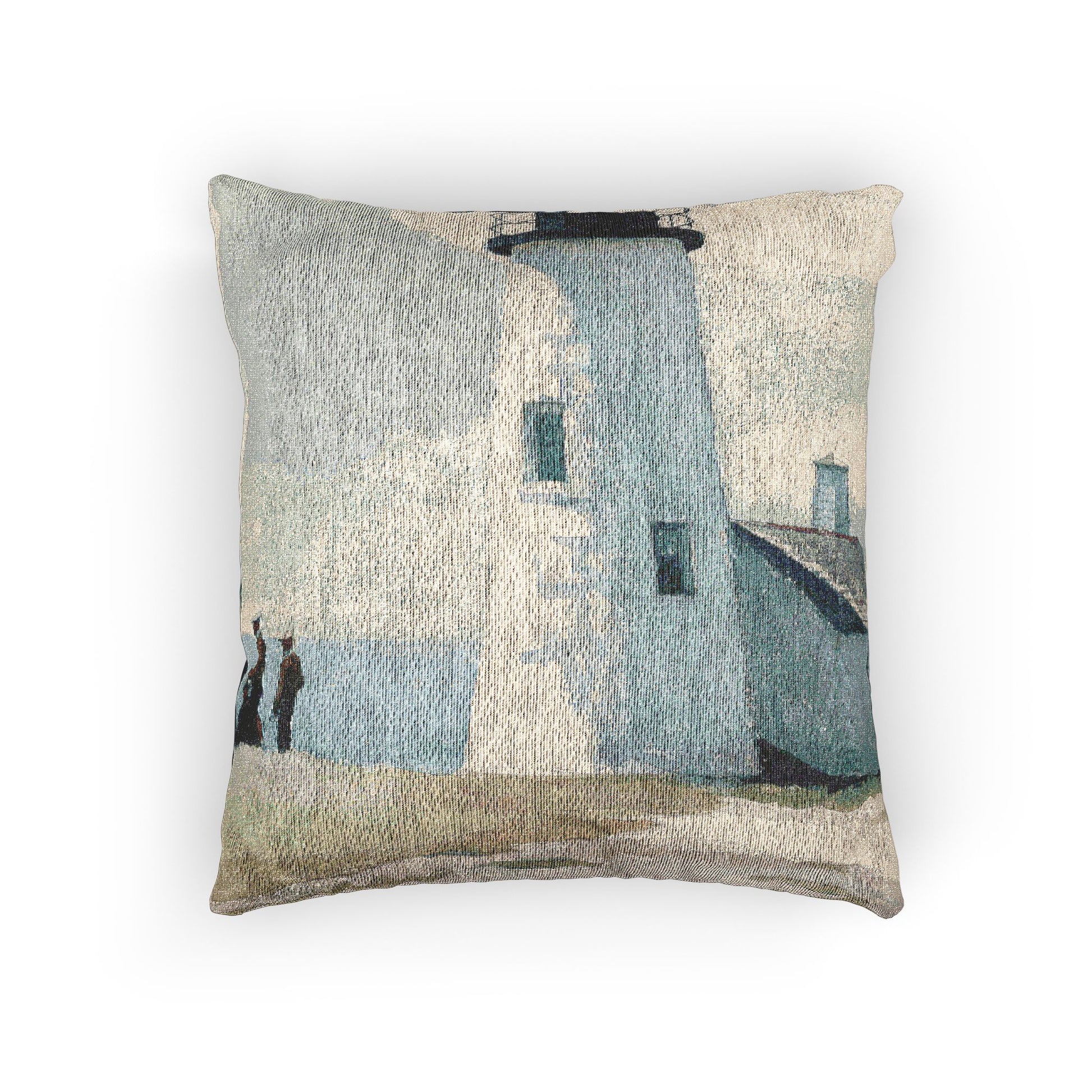 Pemaquid Light Edward Hopper Woven Pillow - PMA Store at the Portland Museum of Art, Maine