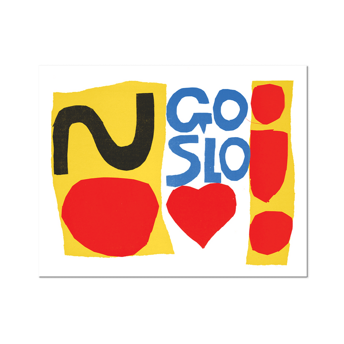 Apply Stickers - Go Slo by Corita Kent - Die-Cut Sticker