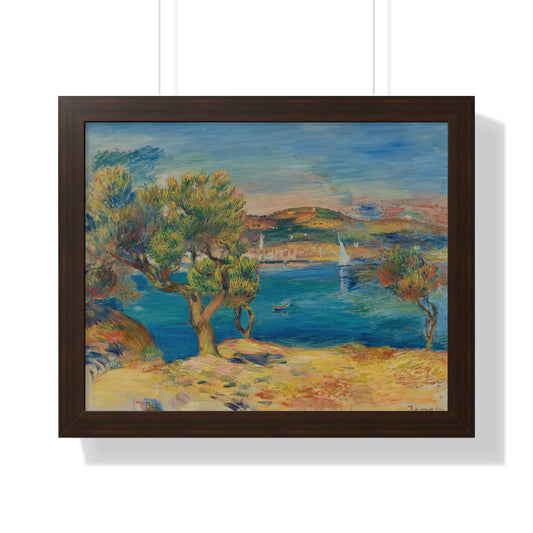L'Estaque by Renoir Framed Poster - Serene Coastal Scene for Home Decor - PMA Store at the Portland Museum of Art, Maine