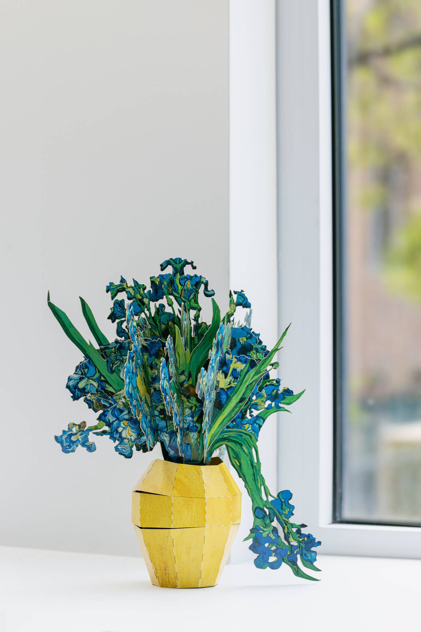 Today is Art Day - Vincent van Gogh - Vase of Irises - Paper Bouquet - PMA Store at the Portland Museum of Art, Maine