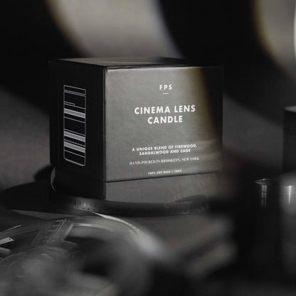 Cinema Movie Lens Candle - 100% Vegan Soy Wax, 10oz - PMA Store at the Portland Museum of Art, Maine