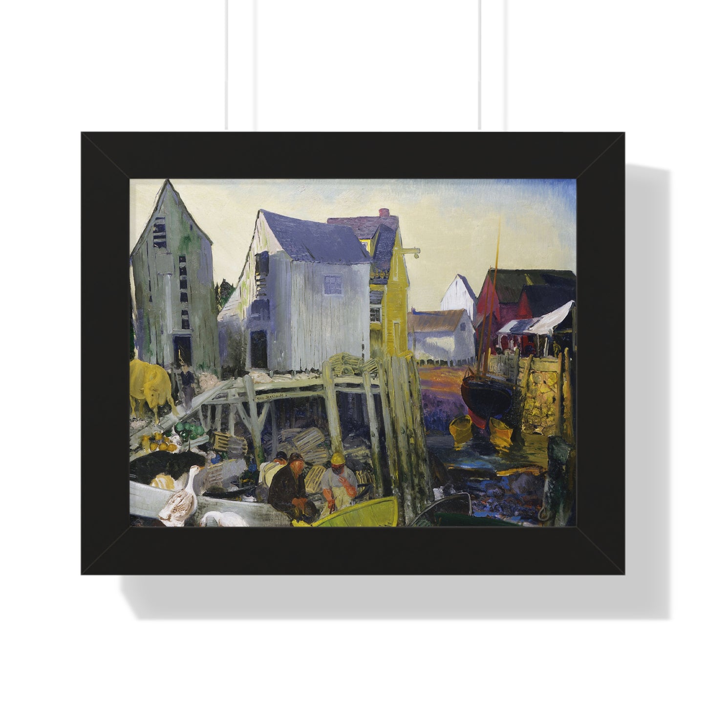 Matinicus, 1916 by George Bellows Framed Poster - Rustic Wall Art for Home Decor - PMA Store at the Portland Museum of Art, Maine