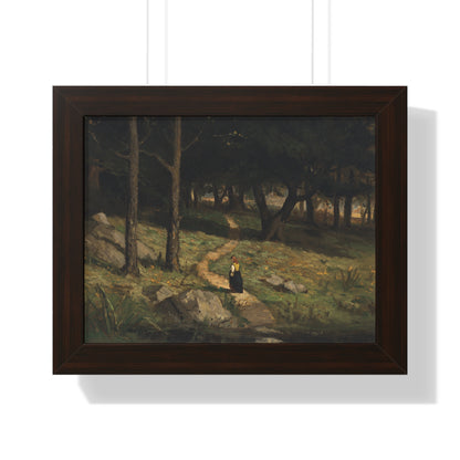 Untitled (Walking in the Woods), 1880s by Edward Mitchell Bannister Nature-Inspired Framed Poster, Wall Art, Interior Decor, Gift for Nature Lovers, Home Decoration - PMA Store at the Portland Museum of Art, Maine