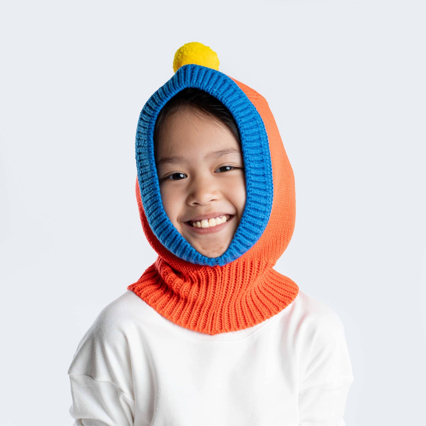 SALE kids Pom Balaclava: Poppy Cobalt - PMA Store at the Portland Museum of Art, Maine