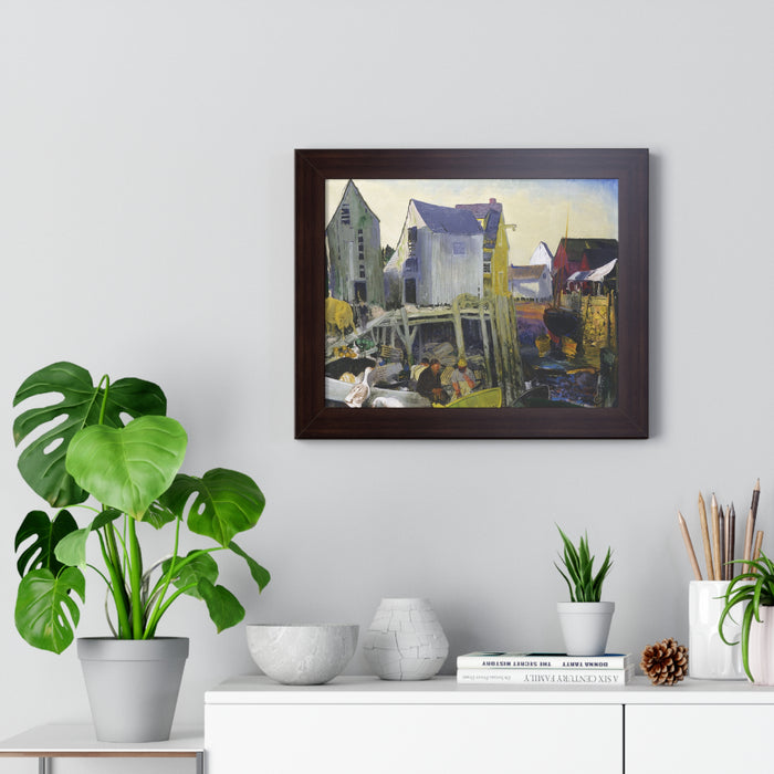 Matinicus, 1916 by George Bellows Framed Poster - Rustic Wall Art for Home Decor