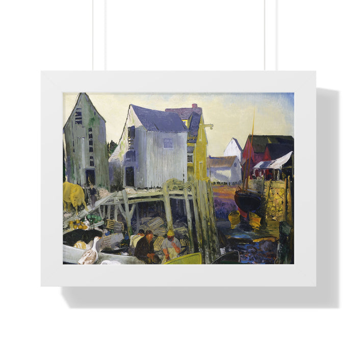 Matinicus, 1916 by George Bellows Framed Poster - Rustic Wall Art for Home Decor