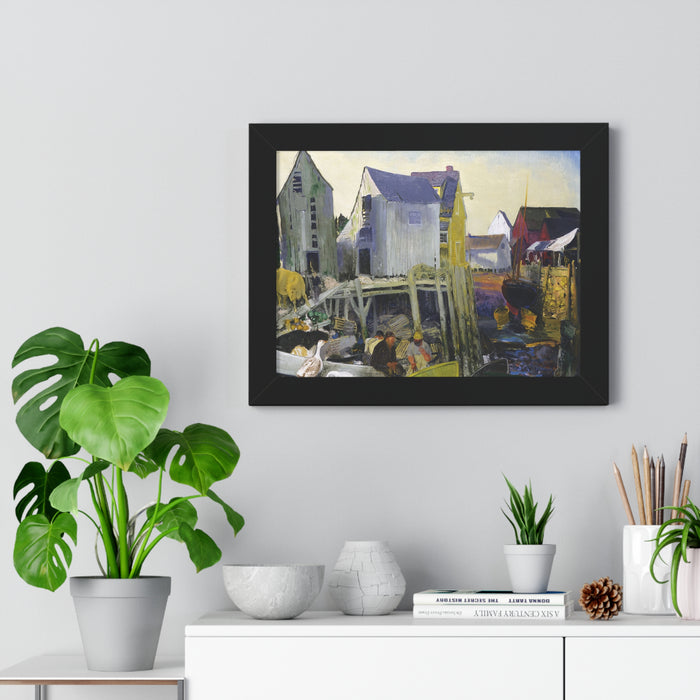 Matinicus, 1916 by George Bellows Framed Poster - Rustic Wall Art for Home Decor