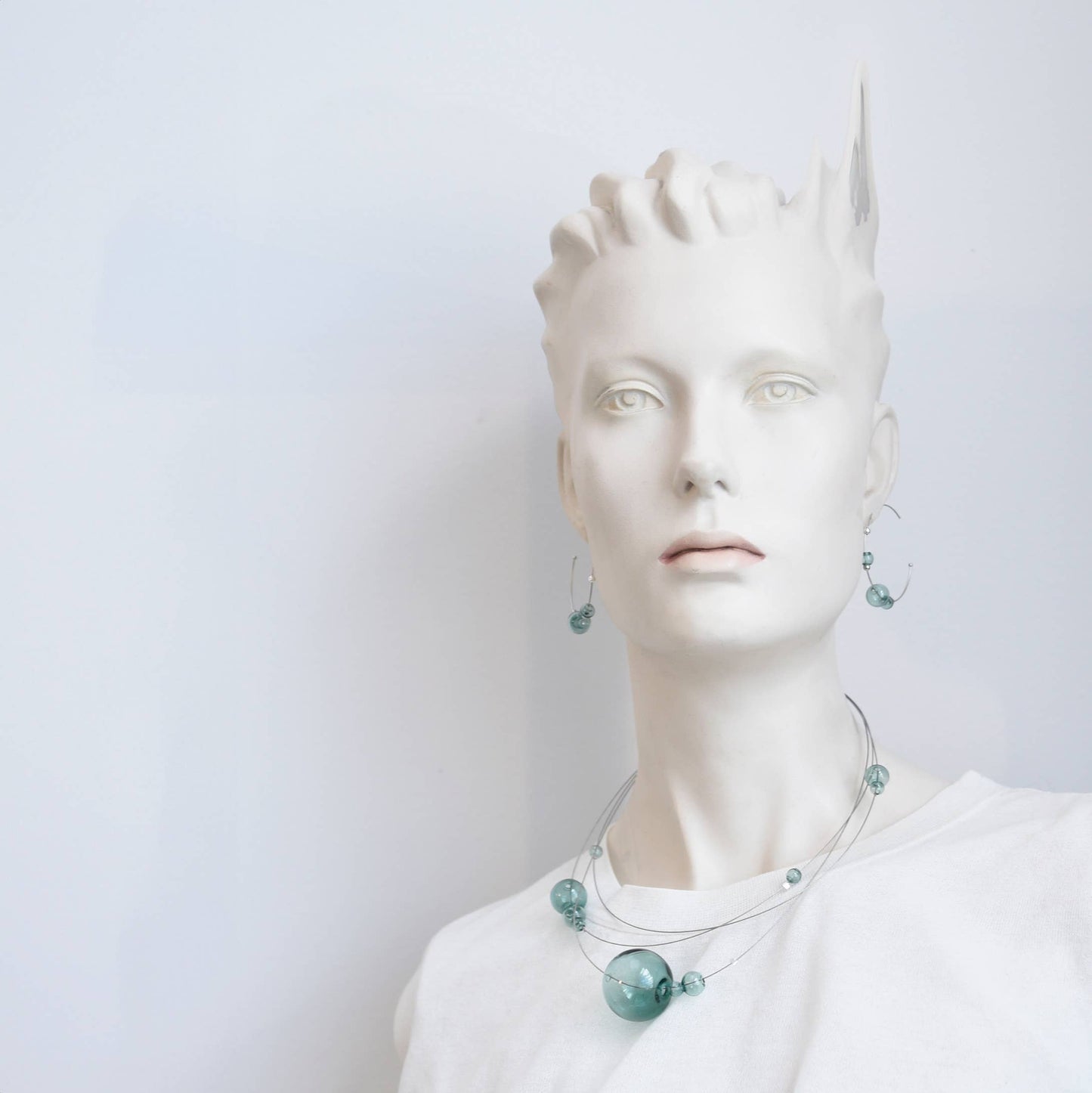 Pursuits - Cumulus Necklace: Silver Aqua