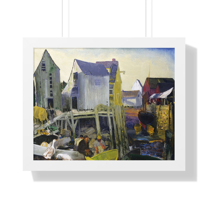 Matinicus, 1916 by George Bellows Framed Poster - Rustic Wall Art for Home Decor
