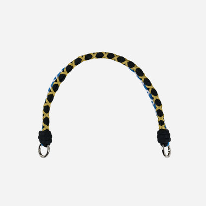 Braided Double Shoulder Strap: Black Golden Olive - PMA Store at the Portland Museum of Art, Maine