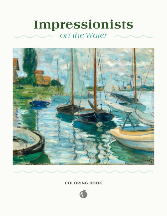 Pomegranate - Impressionists on the Water Coloring Book - PMA Store at the Portland Museum of Art, Maine