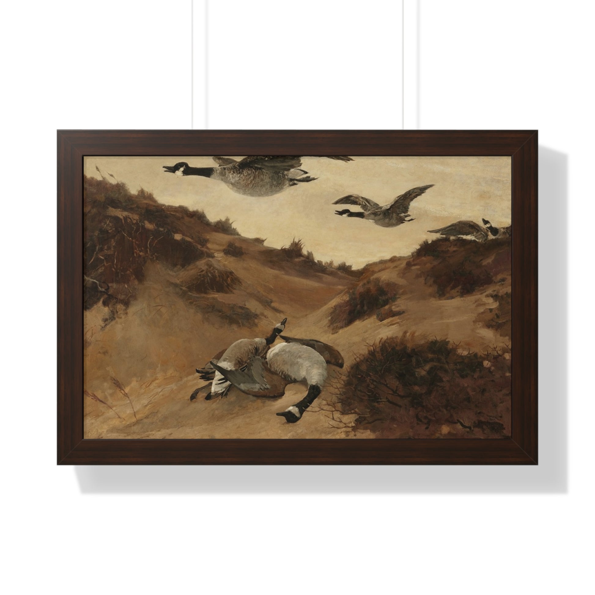 Wild Geese in Flight, 1897 by Winslow Homer Framed Poster - Nature Wall Art for Home Decor - PMA Store at the Portland Museum of Art, Maine