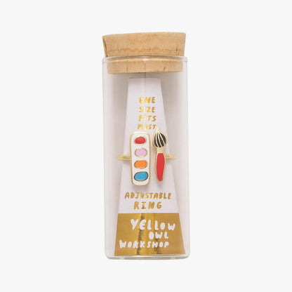 Yellow Owl Workshop - Adjustable Ring - Watercolor Set - PMA Store at the Portland Museum of Art, Maine