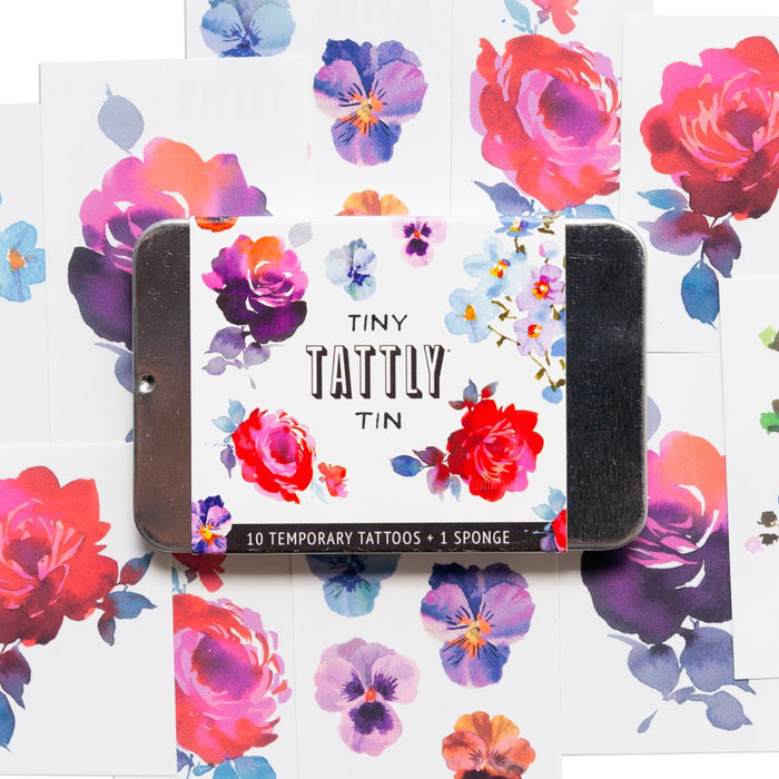 Tattly - Tiny Floral Tattoo Tin - PMA Store at the Portland Museum of Art, Maine