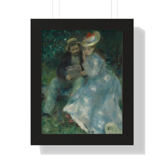 Confidences (Secrets) by Renoir, 1874 Framed Poster - Classic Art Print for Home Decor - PMA Store at the Portland Museum of Art, Maine