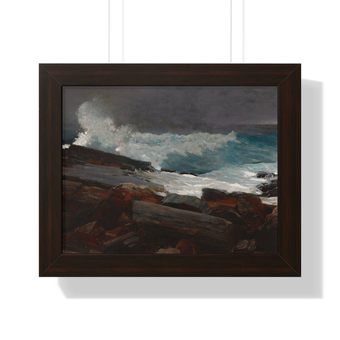 Weatherbeaten by Winslow Homer Framed Poster - Coastal Wall Art for Home Decor