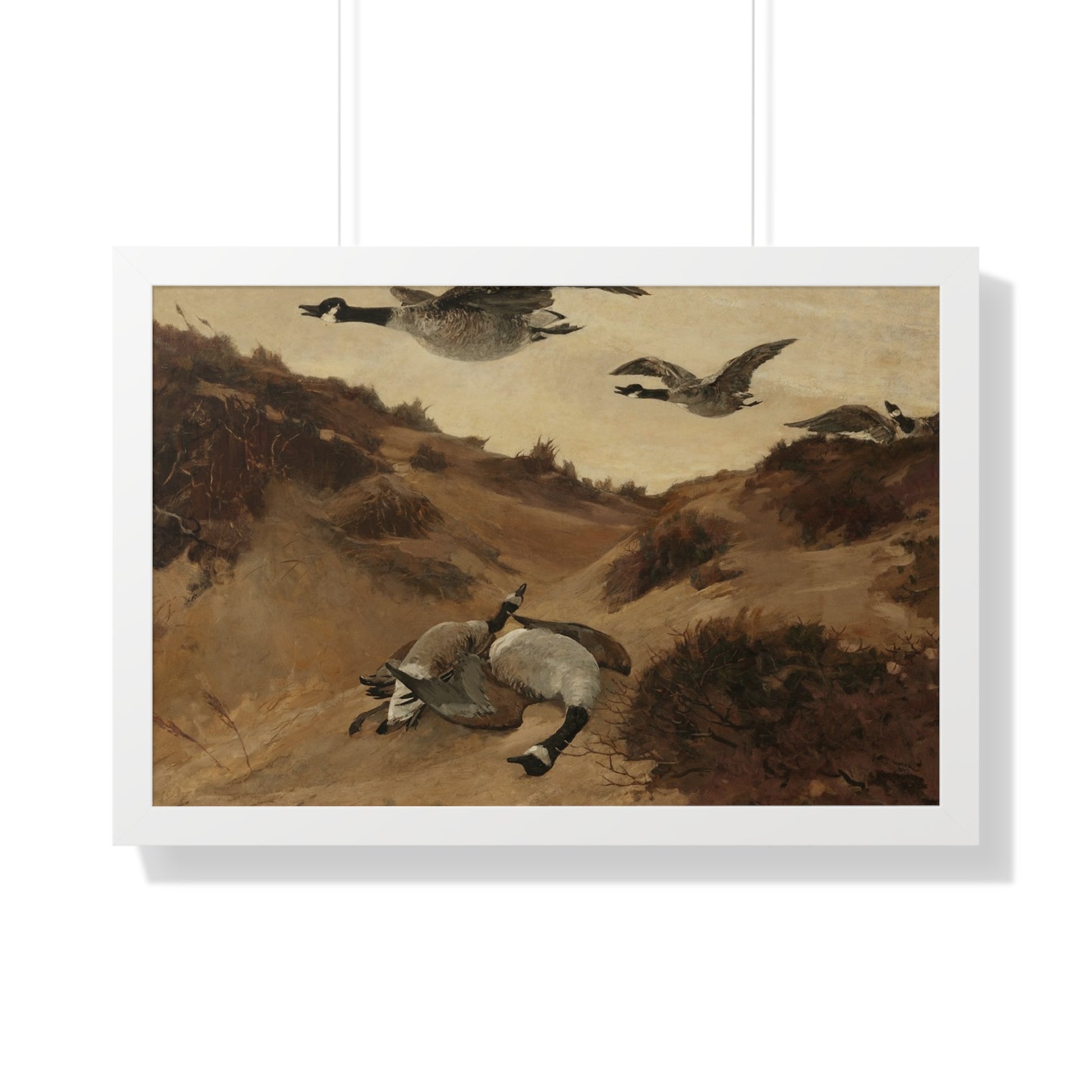 Wild Geese in Flight, 1897 by Winslow Homer Framed Poster - Nature Wall Art for Home Decor - PMA Store at the Portland Museum of Art, Maine
