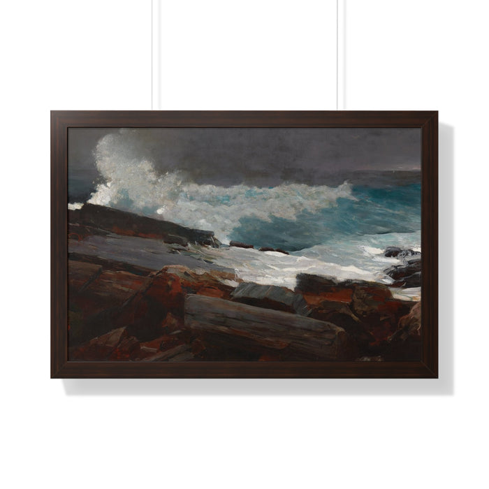 Weatherbeaten by Winslow Homer Framed Poster - Coastal Wall Art for Home Decor