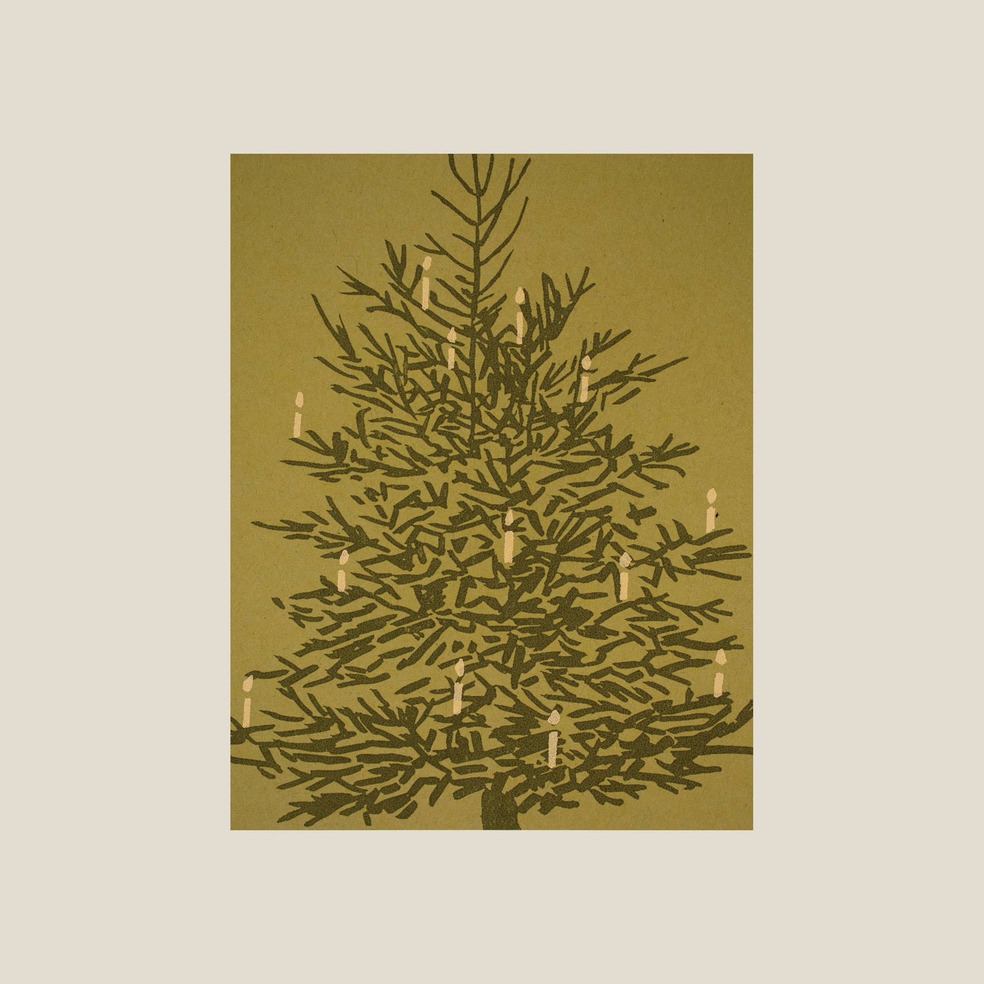 Kinaloon - Christmas tree card - PMA Store at the Portland Museum of Art, Maine
