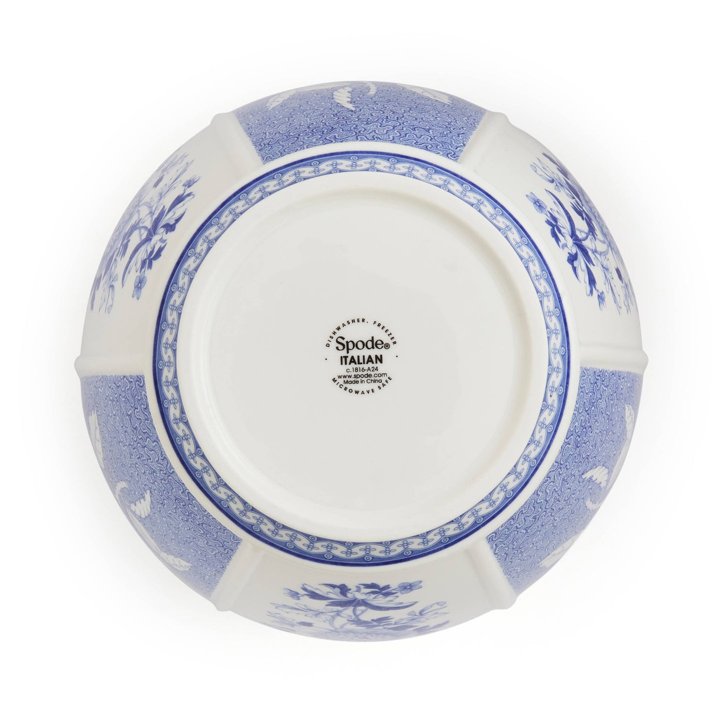 Blue Italian VASE 10" BRITISH FLOWERS - PMA Store at the Portland Museum of Art, Maine