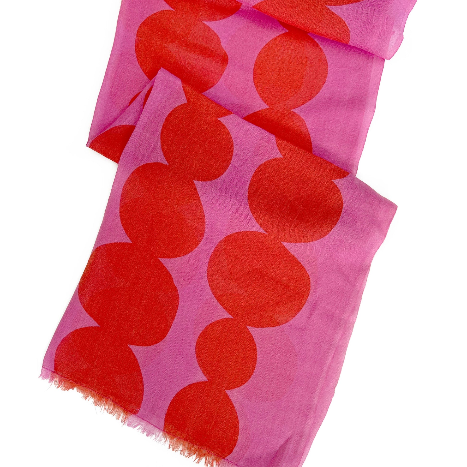 Wool Scarf: Blocks Orange - PMA Store at the Portland Museum of Art, Maine