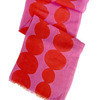 Wool Scarf: Blocks Orange - PMA Store at the Portland Museum of Art, Maine