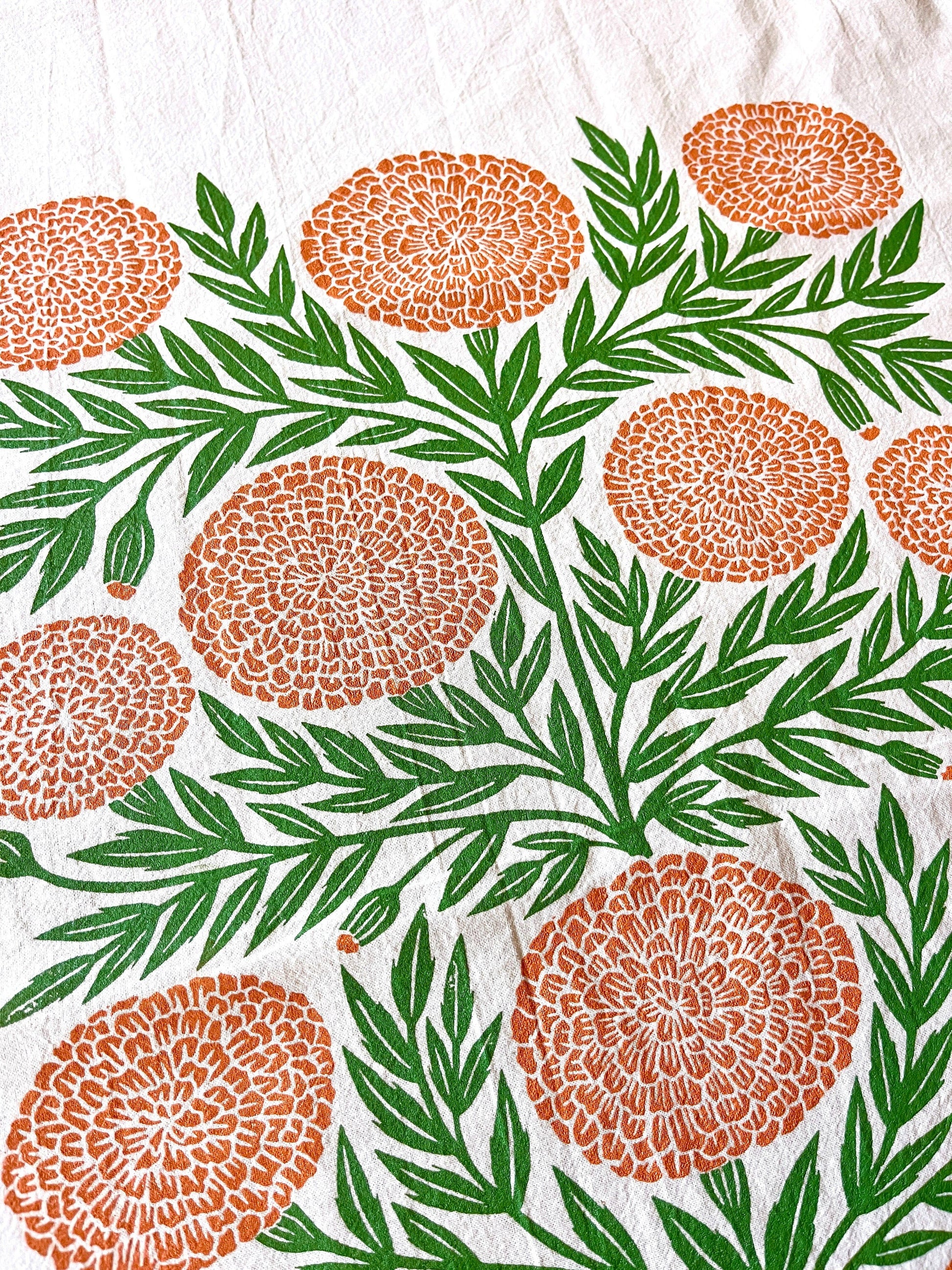 Katharine Watson - Marigold Tea Towel - PMA Store at the Portland Museum of Art, Maine