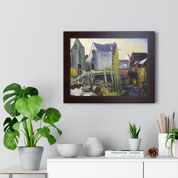 Matinicus, 1916 by George Bellows Framed Poster - Rustic Wall Art for Home Decor