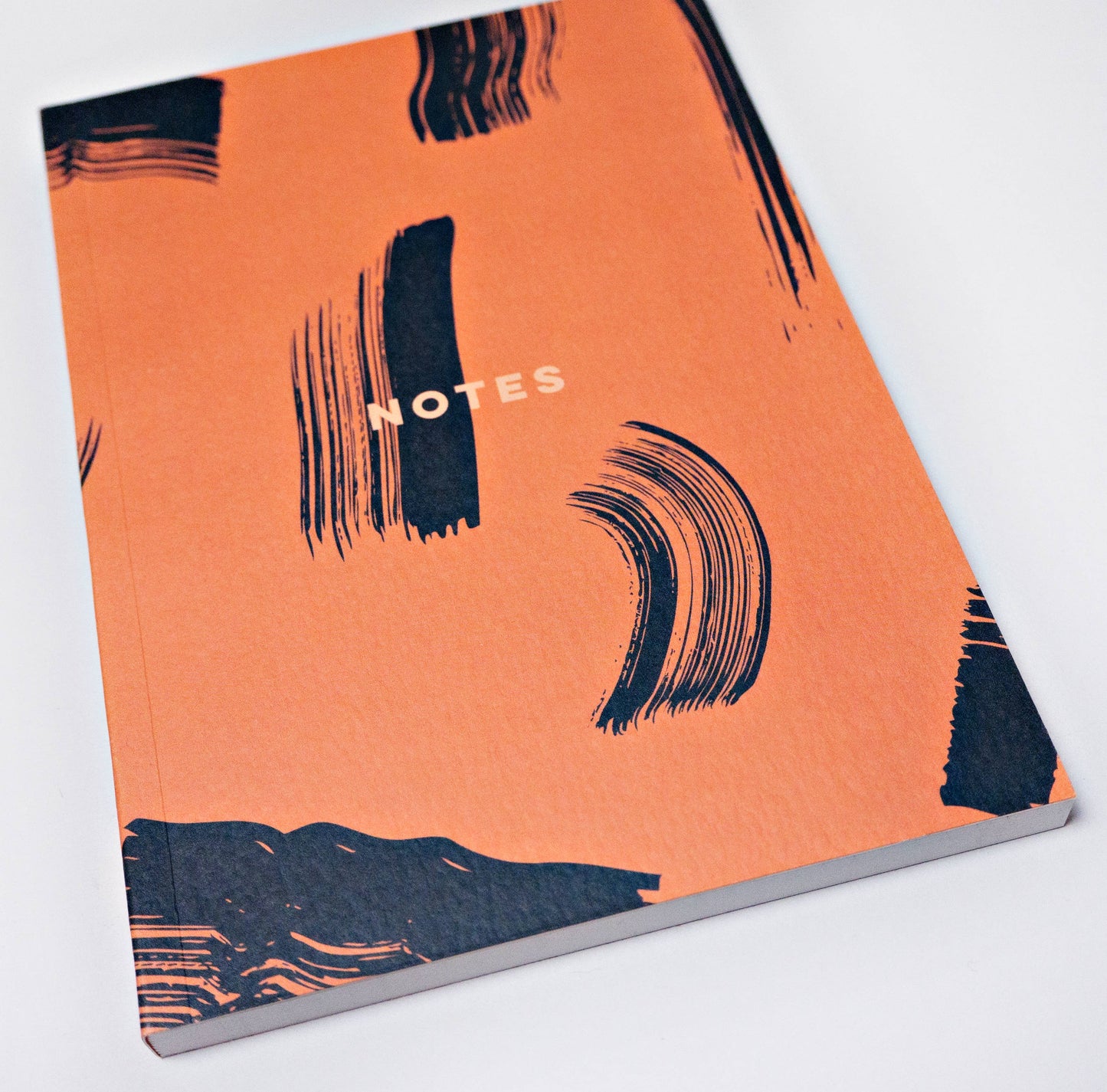 Burnt Peach Shadow Brush Lay Flat Notebook - PMA Store at the Portland Museum of Art, Maine