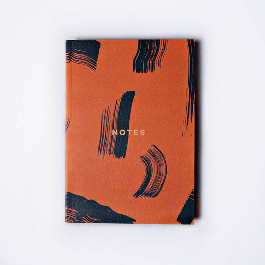 Burnt Peach Shadow Brush Lay Flat Notebook - PMA Store at the Portland Museum of Art, Maine