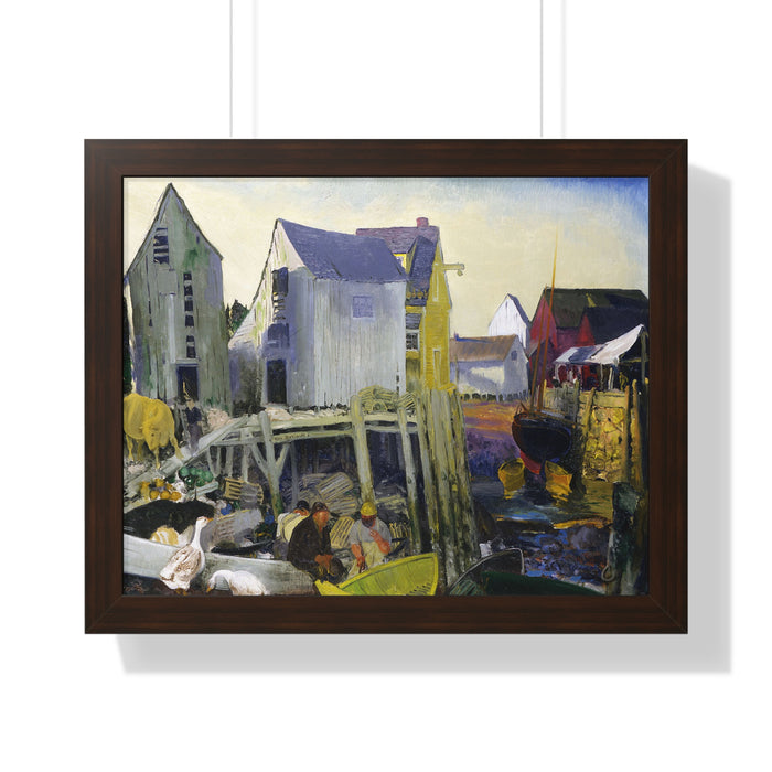 Matinicus, 1916 by George Bellows Framed Poster - Rustic Wall Art for Home Decor