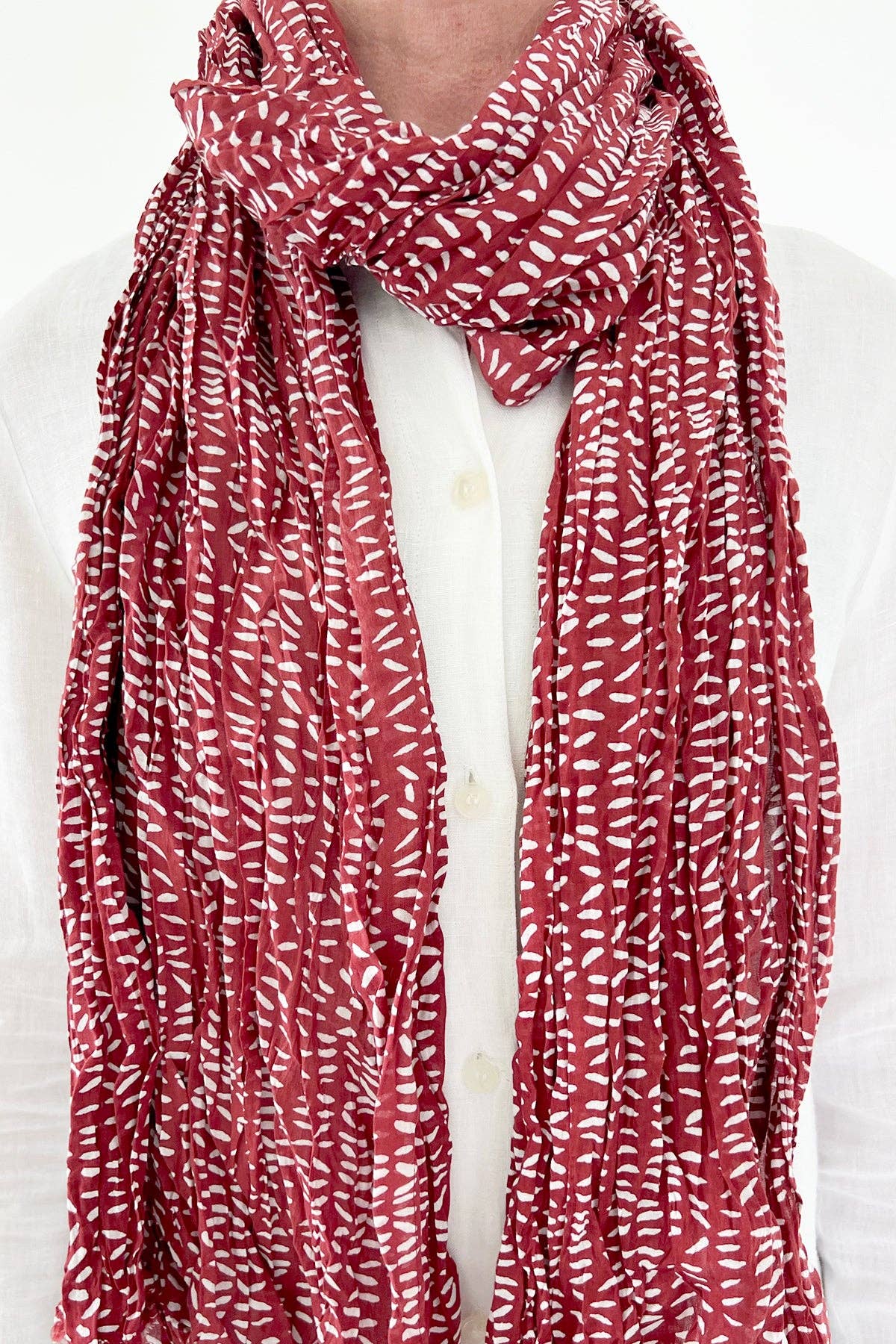 See Design - Cotton Scarf: Stitch Coal