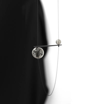 Pursuits - Abacus Necklace: Black Dijon