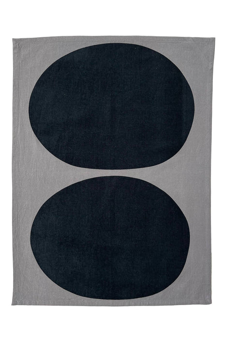 See Design - Tea Towels (Set of 2): Blocks Black/Grey