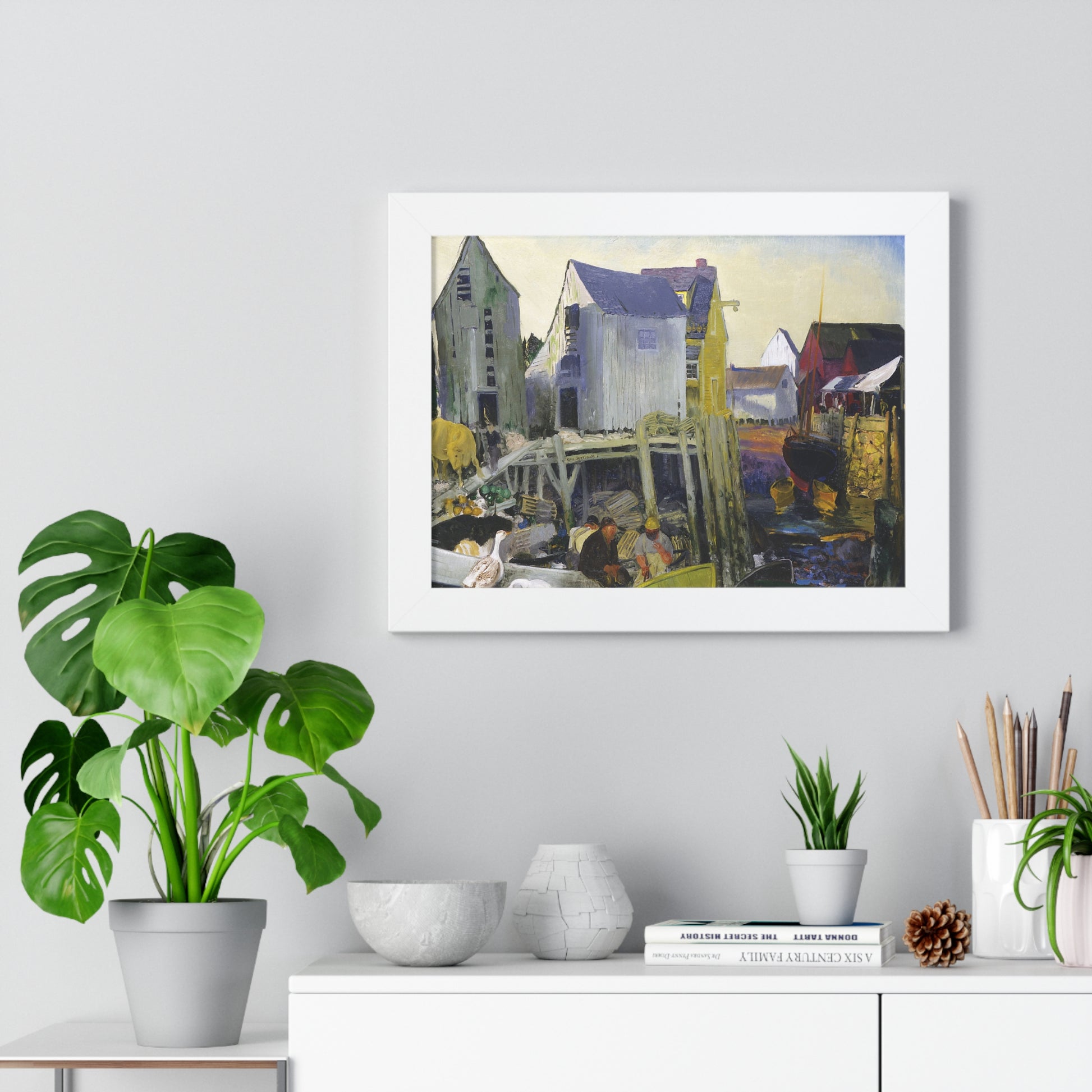 Matinicus, 1916 by George Bellows Framed Poster - Rustic Wall Art for Home Decor - PMA Store at the Portland Museum of Art, Maine