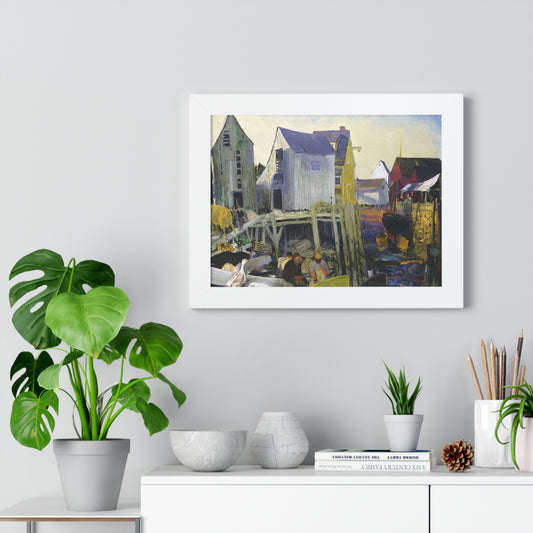 Matinicus, 1916 by George Bellows Framed Poster - Rustic Wall Art for Home Decor