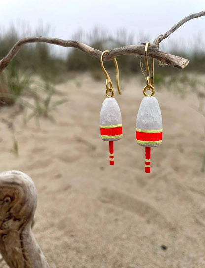 Blue Harbour Boatique - Buoy Earrings: Yellow - PMA Store at the Portland Museum of Art, Maine