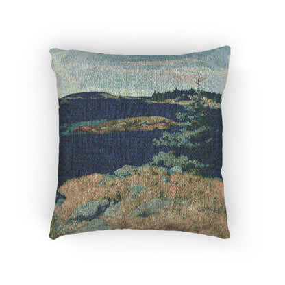 Georges Islands, Penobscot Bay, Maine by NC Wyeth Artistic Woven Pillow - PMA Store at the Portland Museum of Art, Maine
