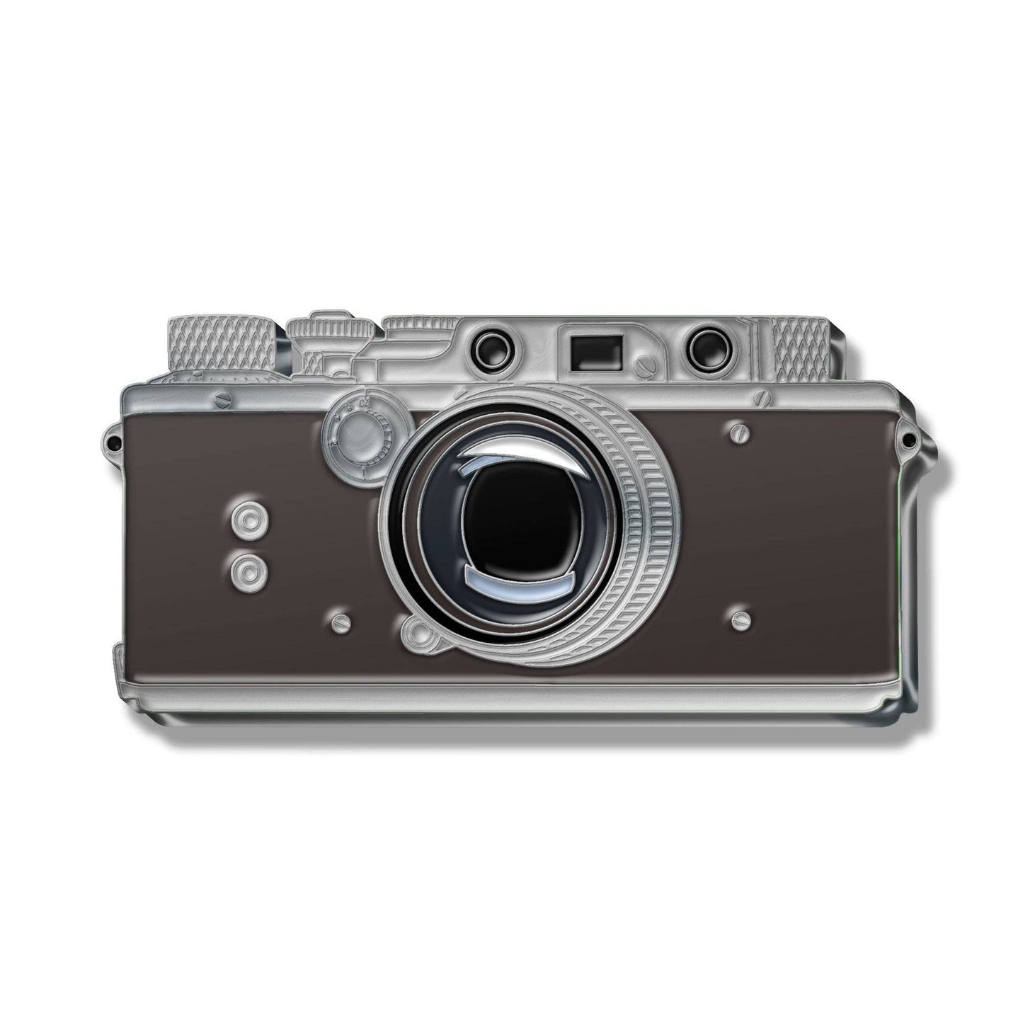 Rangefinder Camera Enamel Pin - PMA Store at the Portland Museum of Art, Maine