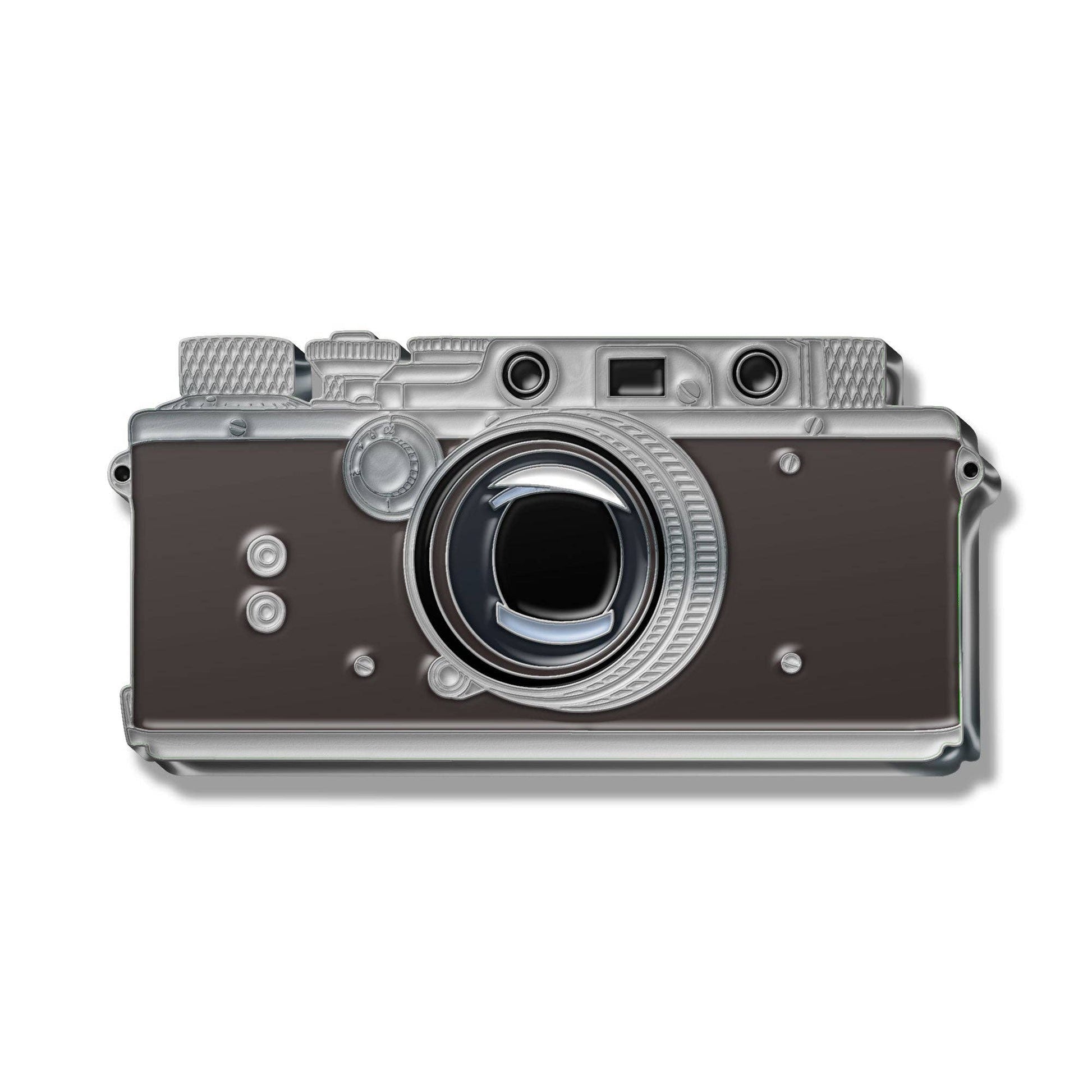 Rangefinder Camera Enamel Pin - PMA Store at the Portland Museum of Art, Maine