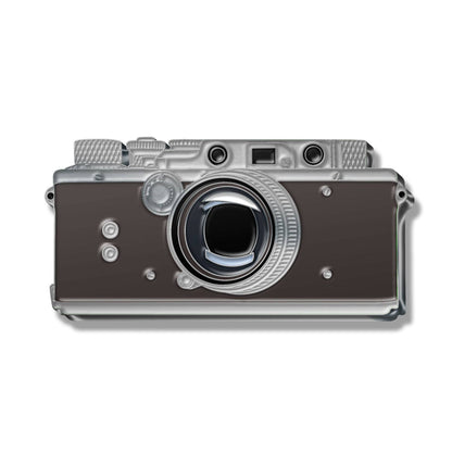 Rangefinder Camera Enamel Pin - PMA Store at the Portland Museum of Art, Maine