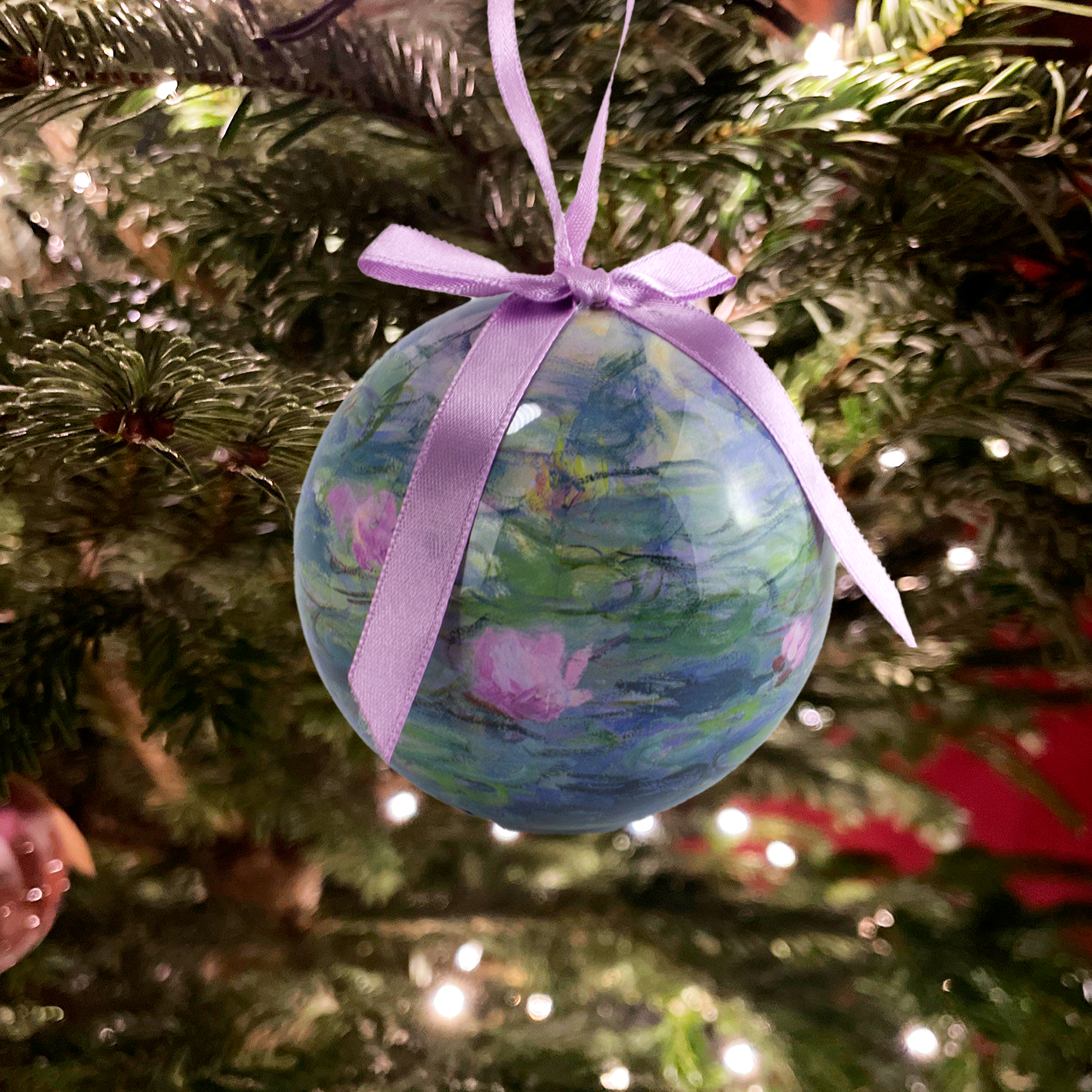 Christmas Ball, Monet, Waterlilies, ubreakable - PMA Store at the Portland Museum of Art, Maine