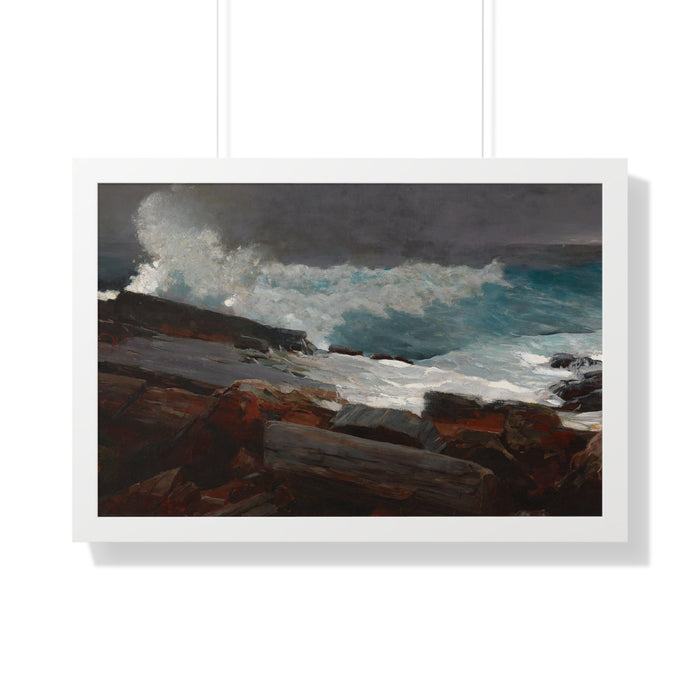 Weatherbeaten by Winslow Homer Framed Poster - Coastal Wall Art for Home Decor