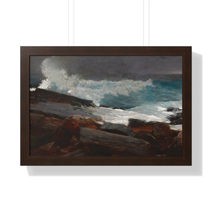 Weatherbeaten by Winslow Homer Framed Poster - Coastal Wall Art for Home Decor
