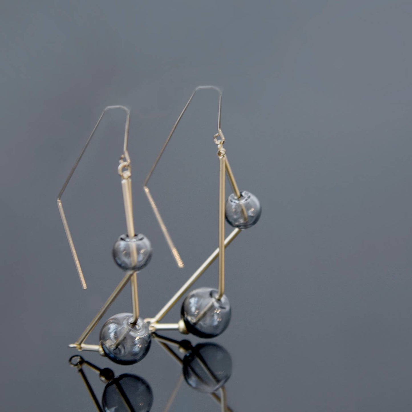 Pursuits - Arlo Earrings: Glass Amber