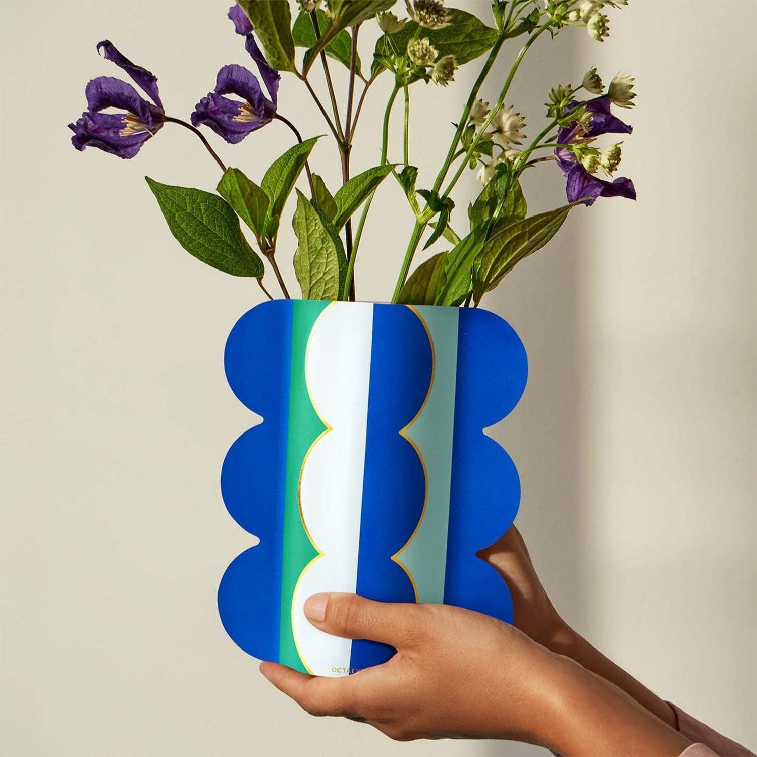 OCTAEVO Paper Vase Riviera Wave - PMA Store at the Portland Museum of Art, Maine