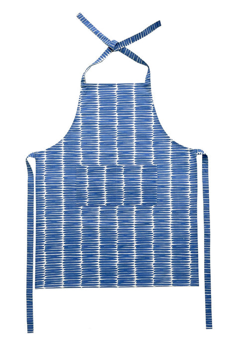 See Design - Apron: Small Totem Blue/Blue